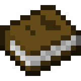 Book item icon from Minecraft, used to depict the amount of books required to build the troll face chiseled bookshelf pixel art.