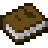 Book item icon from Minecraft, used to depict the amount of books required to build the Creeper chiseled bookshelf pixel art.